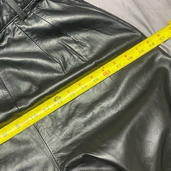 Dana Buchman Ultra-soft Lambskin Leather Pants sz 10 - Picture 8 of 9